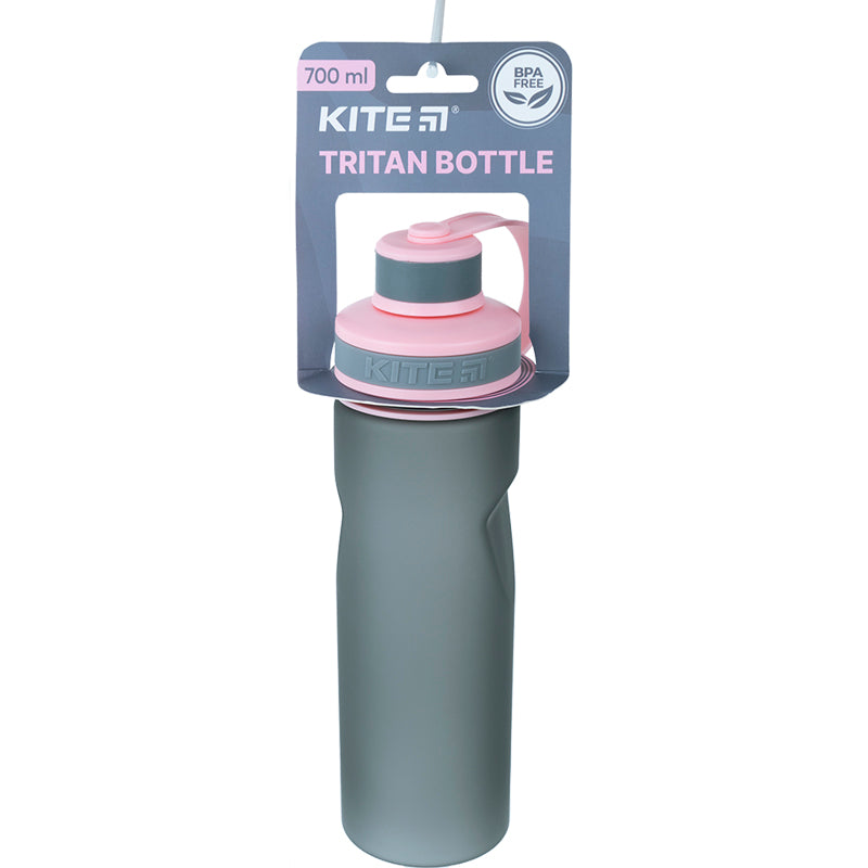 Butelka na wodę Kite K21-398-03, 700 ml, szaro-różowa