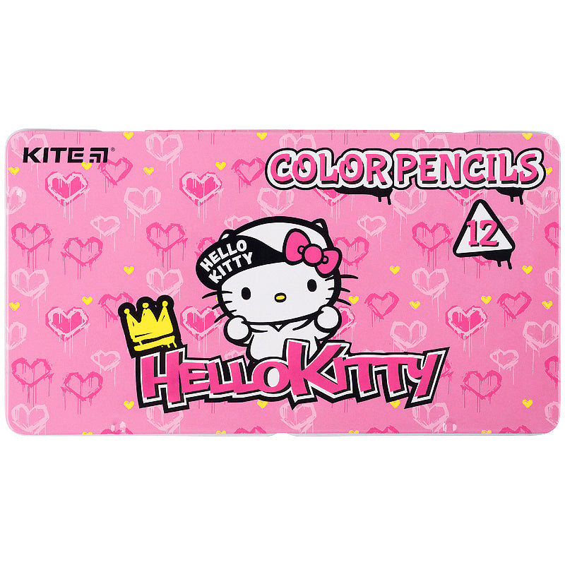 Олівці кольорові тригранні Kite Hello Kitty HK21-058 12 шт.