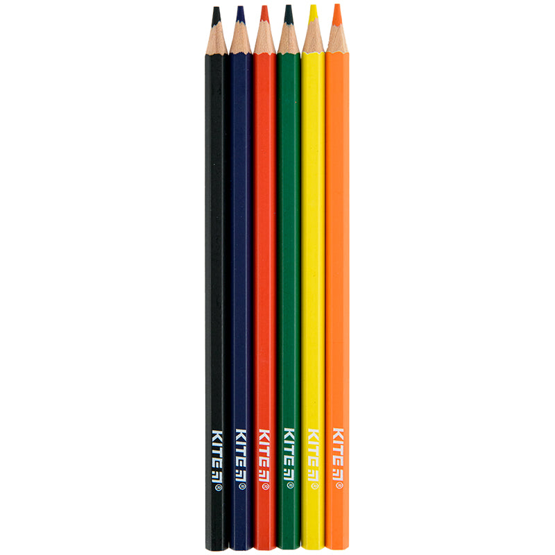 Олівці кольорові Kite Dogs K22-050-1, 6 кольорів