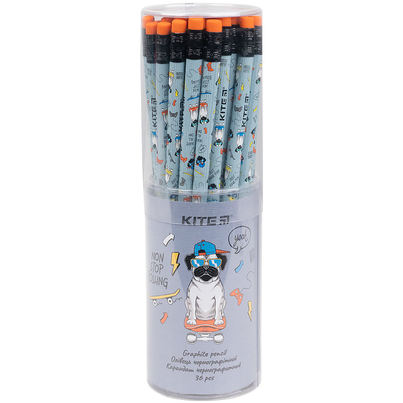 Олівець графітний з гумкою Kite Rolling K21-056-2