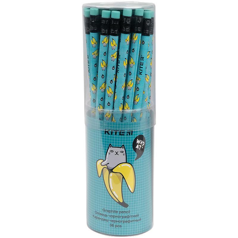 Олівець графітний з гумкою Kite Bananas K21-056-4