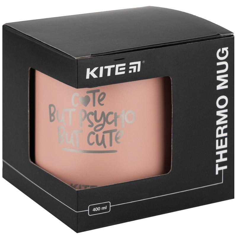 Термокружка Kite K22-379-03, 400 мл, пудра