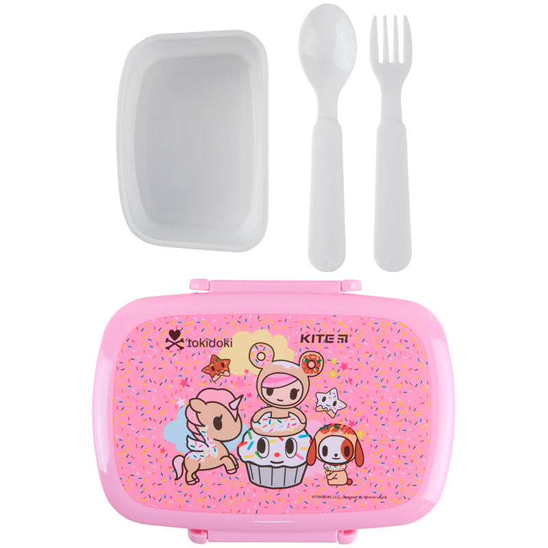 Śniadaniówka z przegródkami i sztućcami Kite tokidoki TK22-163, 750 ml