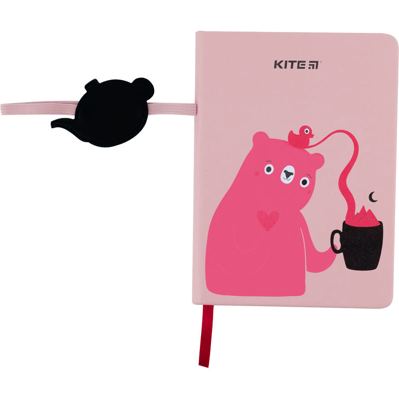Notatnik Kite Pink Bear K22-464-1 twarda oprawa, В6, 96 kartek