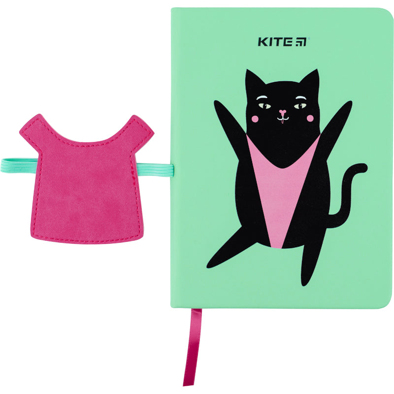 Notatnik Kite Green cat K22-464-2 twarda oprawa, В6, 96 kartek