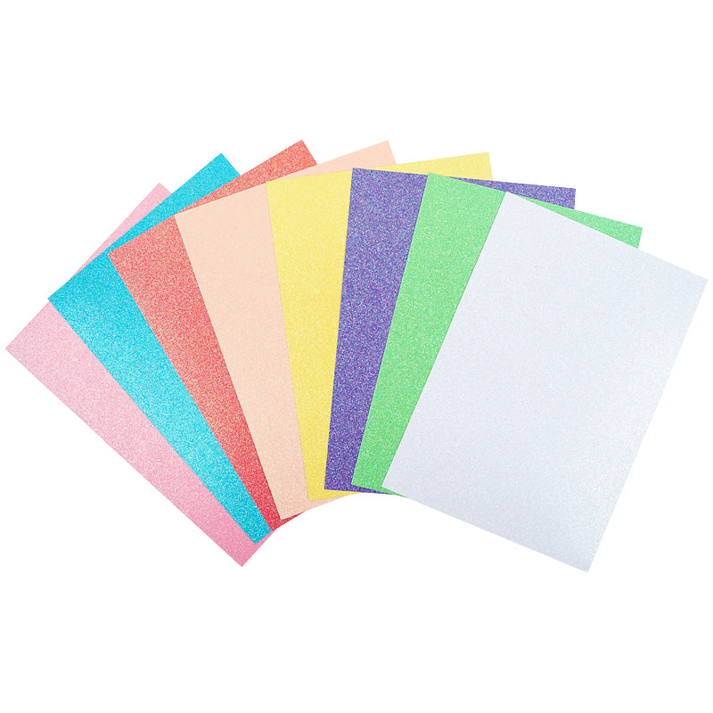 Karton kolorowy brokatowy z magicznym glitterem Kite K22-423 (8 arkuszy / 8 kolorów), А4