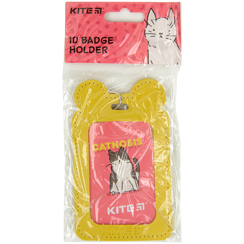 Identyfikator Kite K22-296-08 na taśmie pionowy, żółty