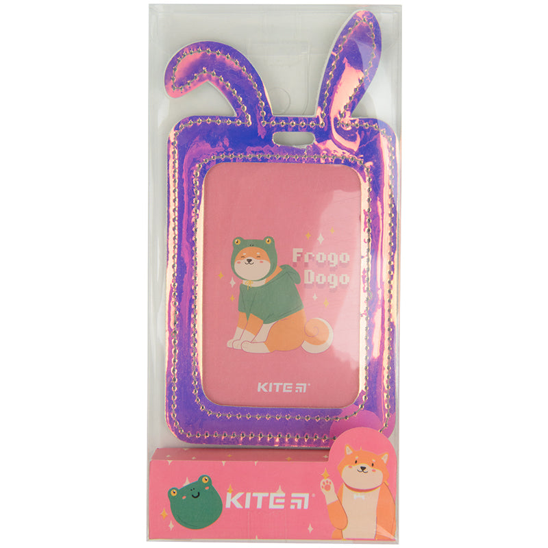 Identyfikator Kite Bunny K22-449-02 z efektem holograficznym, malinowy