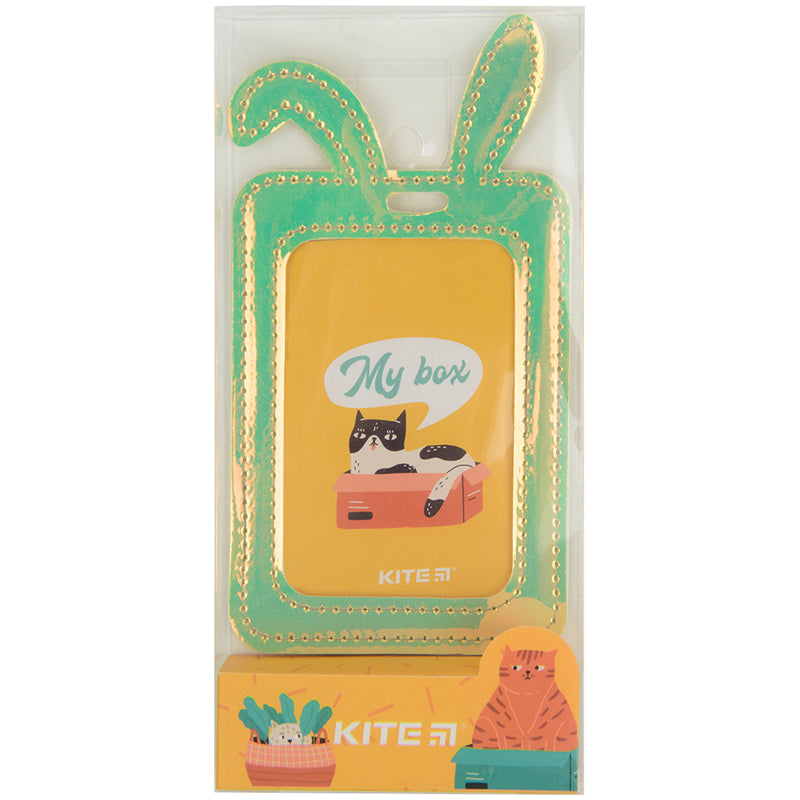 Identyfikator Kite Bunny K22-449-03 z efektem holograficznym, zielony