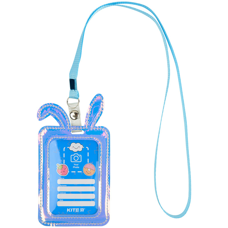 Identyfikator Kite Bunny K22-449-01 z efektem holograficznym, fioletowy