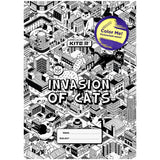 Обкладинка-розмальовка для книжок Kite Invasion K22-310-02, А4+, PVC Обкладинка-розмальовка для книжок Kite Invasion K22-310-02, А4+, PVC