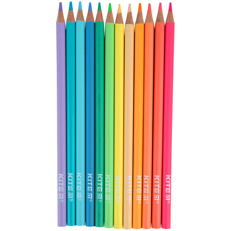 Олівці кольорові Kite Fantasy Pastel K22-451-2, 12 кольорів
