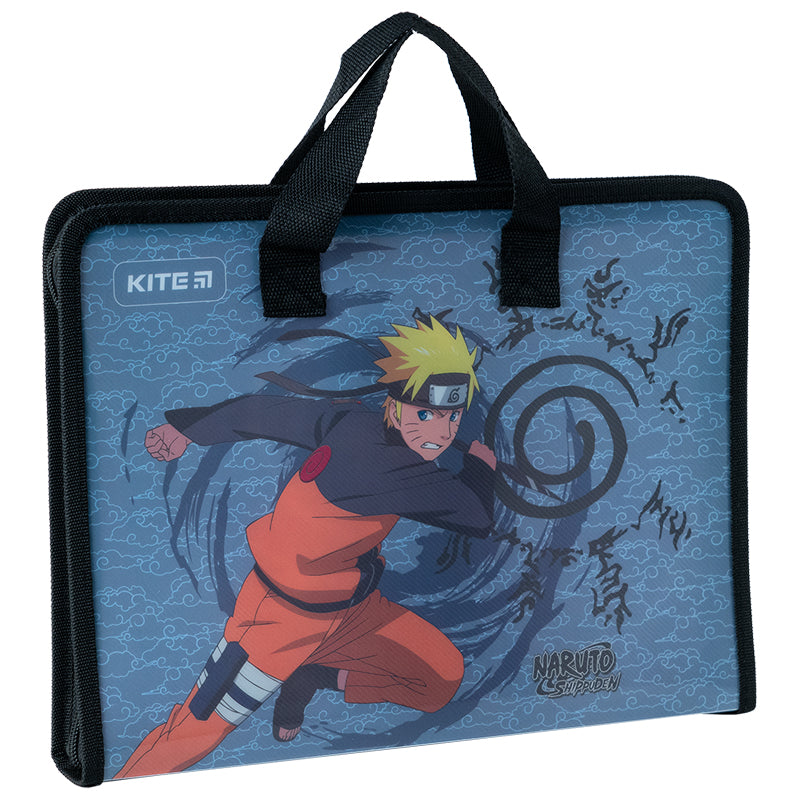 Teczka z rączką Kite Naruto NR23-202 na suwak z 1 komorą, A4