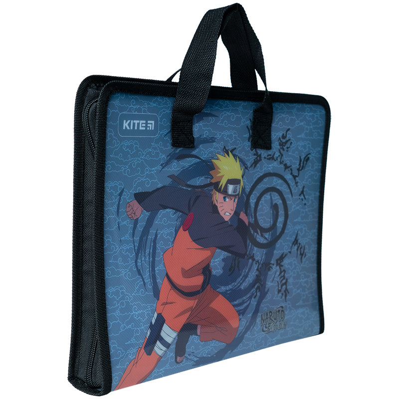 Teczka z rączką Kite Naruto NR23-202 na suwak z 1 komorą, A4