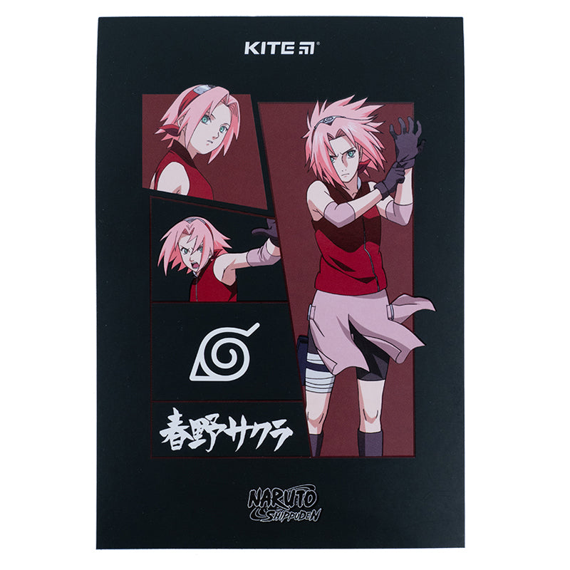 Notatnik blok biurowy Kite Naruto NR23-194-2, A5, 50 kartek, kratka