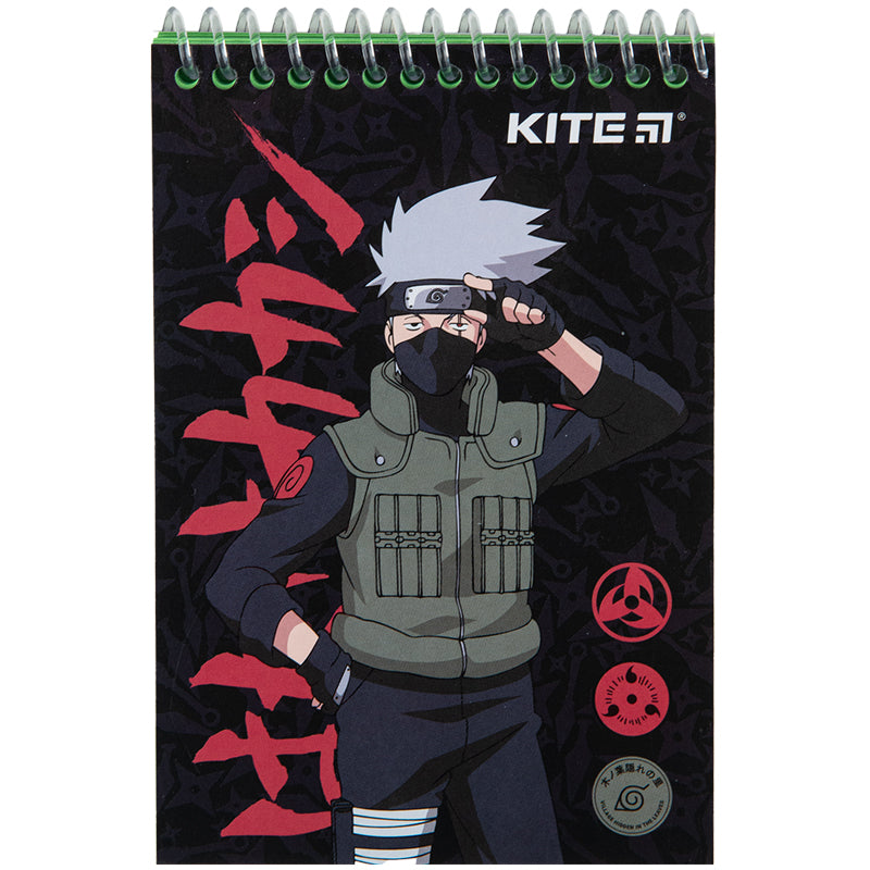 Notes na spirali Kite Naruto NR23-196-1, spirala plastikowa, 48 kartek, А6