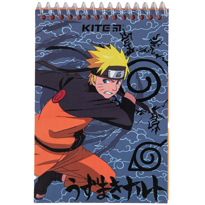 Notes na spirali Kite Naruto NR23-196-2, spirala plastikowa, 48 kartek, А6