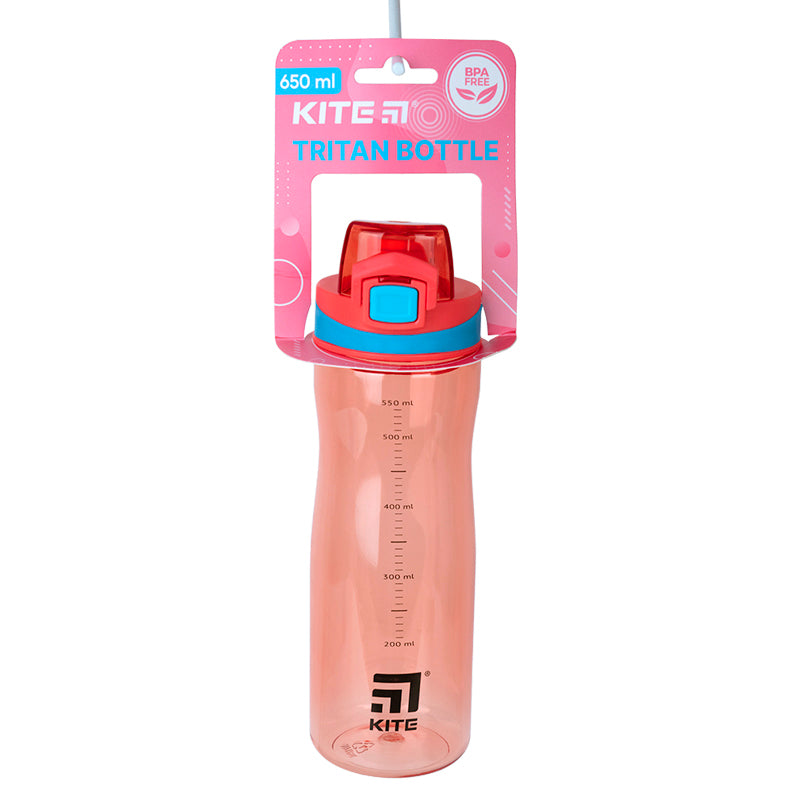 Butelka na wodę Kite K23-395-1, 650 ml, różowa
