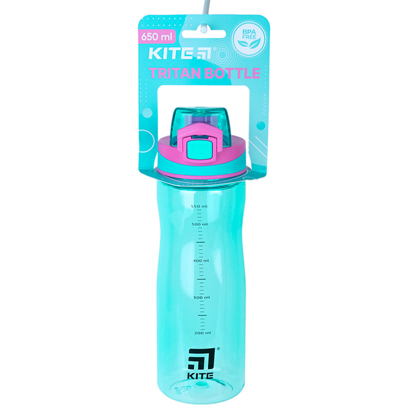 Butelka na wodę Kite K23-395-2, 650 ml, turkusowy