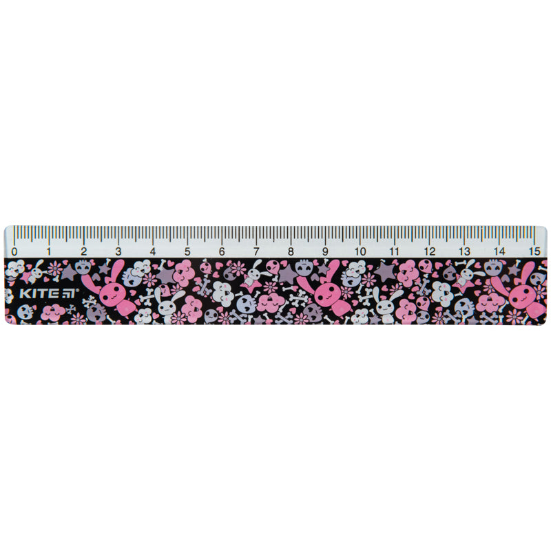 Linijka plastikowa Kite K23-090-2, 15 cm
