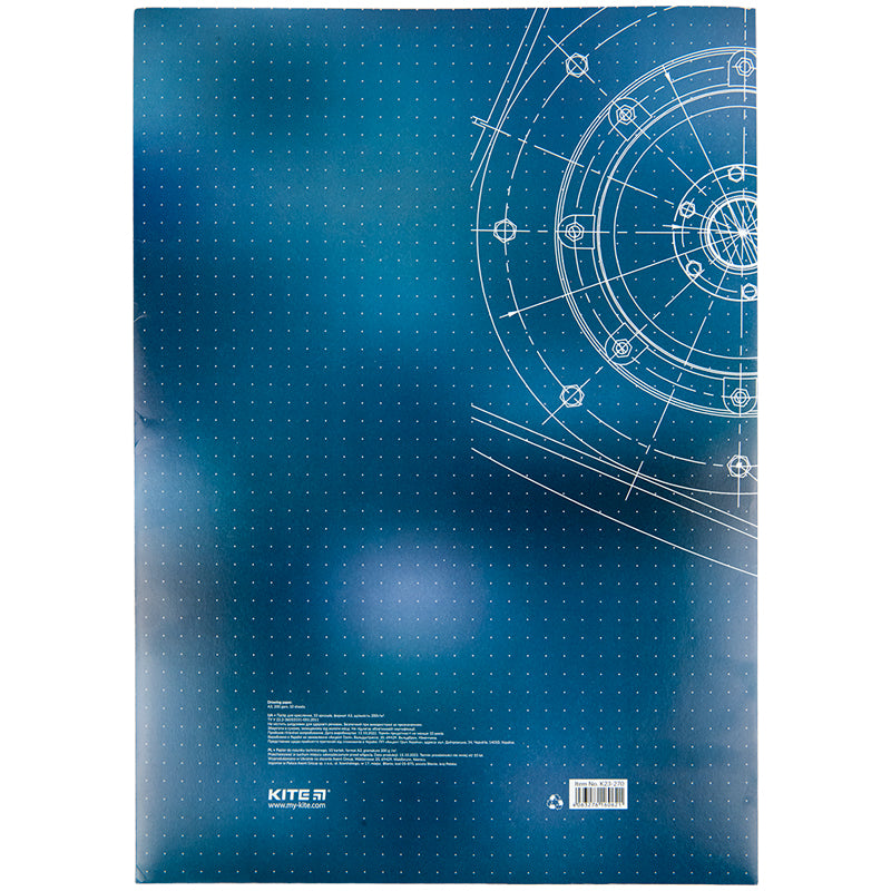 Папір для креслення Kite K23-270, А3, 10 аркушів, 200г/м2