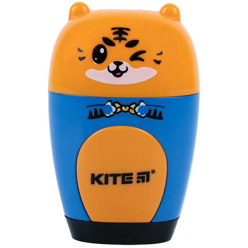 Точилка з контейнером та гумкою Kite Jungle K23-366, асорті