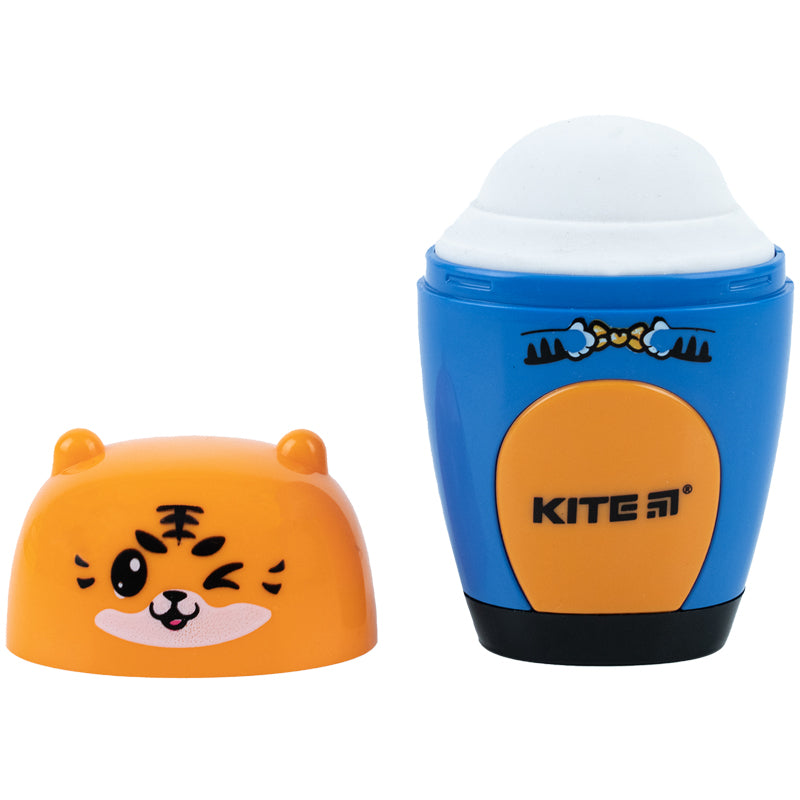 Точилка з контейнером та гумкою Kite Jungle K23-366, асорті