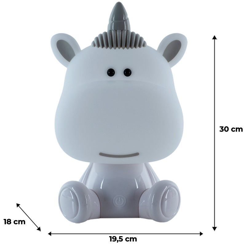 Lampka nocna LED z akumulatorem Unicorn Kite K24-491-1-1, biała