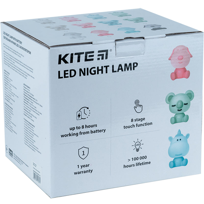 Світильник-нічник LED з акумулятором Unicorn Kite K24-491-1-4, зелений