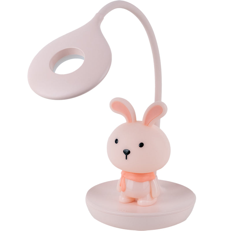 Lampa stołowa LED z akumulatorem Bunny Kite K24-492-1-2, różowa