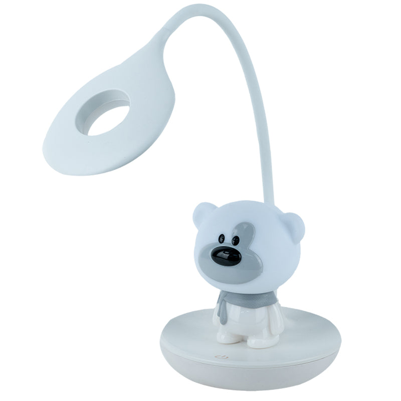 Lampa stołowa LED z akumulatorem Bear Kite K24-492-2-1, biały