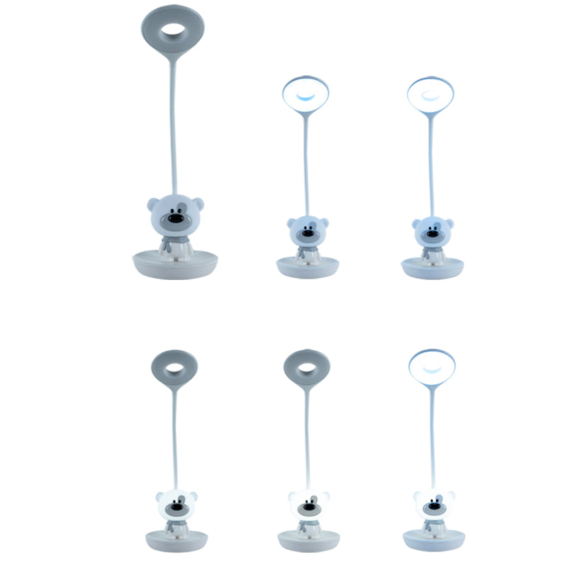 Lampa stołowa LED z akumulatorem Bear Kite K24-492-2-1, biały