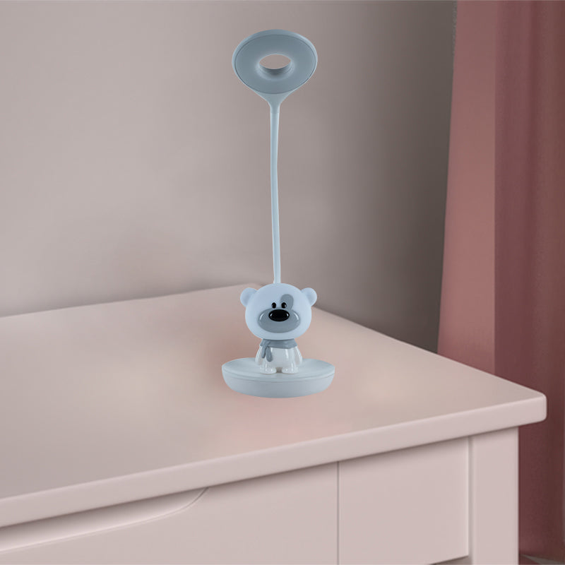 Lampa stołowa LED z akumulatorem Bear Kite K24-492-2-1, biały