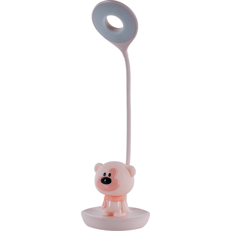 Lampa stołowa LED z akumulatorem Bear Kite K24-492-2-2, różowa
