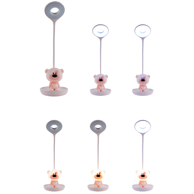 Lampa stołowa LED z akumulatorem Bear Kite K24-492-2-2, różowa