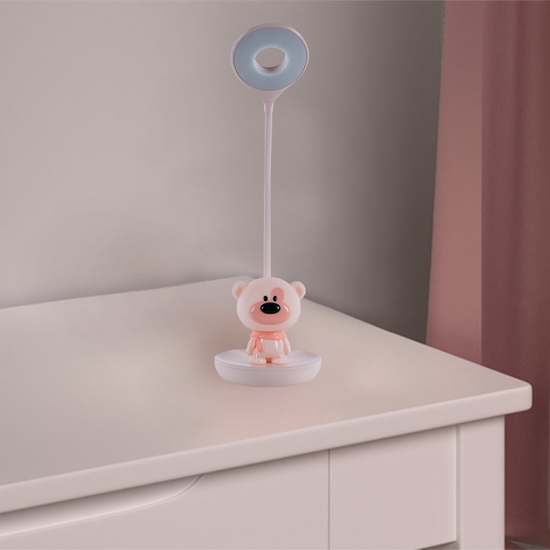 Lampa stołowa LED z akumulatorem Bear Kite K24-492-2-2, różowa