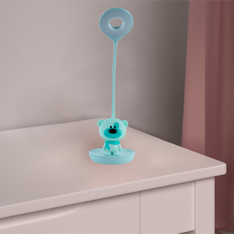 Lampa stołowa LED z akumulatorem Bear Kite K24-492-2-4, zielona