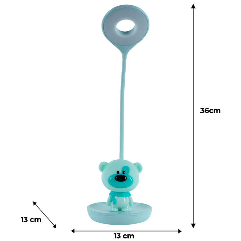 Lampa stołowa LED z akumulatorem Bear Kite K24-492-2-4, zielona