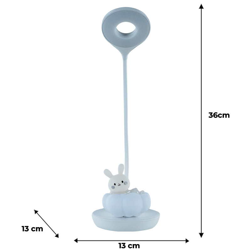 Настільна лампа LED з акумулятором Cloudy Bunny Kite K24-493-1-1, білий