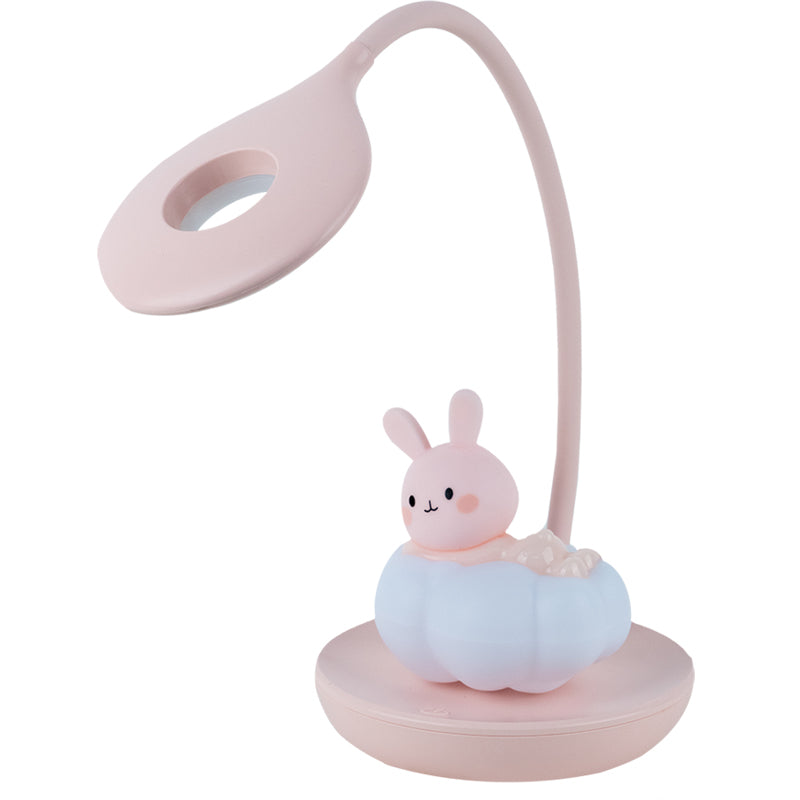 Настільна лампа LED з акумулятором Cloudy Bunny Kite K24-493-1-2, рожевий