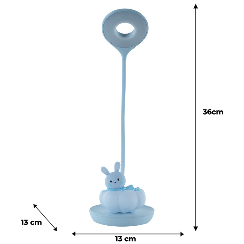 Настільна лампа LED з акумулятором Cloudy Bunny Kite K24-493-1-3, блакитний
