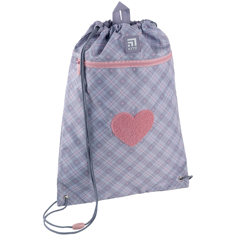 Worek na buty Kite Fluffy Heart K24-601M-23