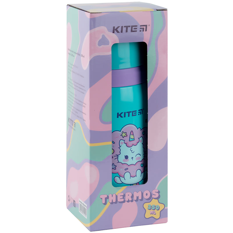 Termos Kite Rainbow Catcorn K24-301-2, 350 ml