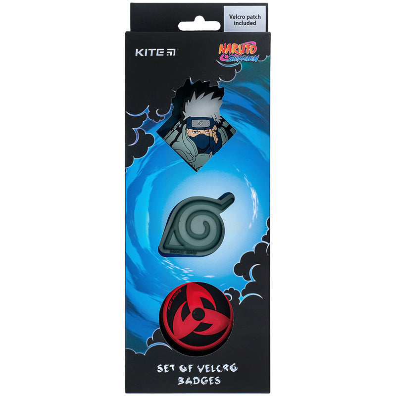 Zestaw plakietek na rzepy Kite Naruto NR24-3012-2, 3 szt.