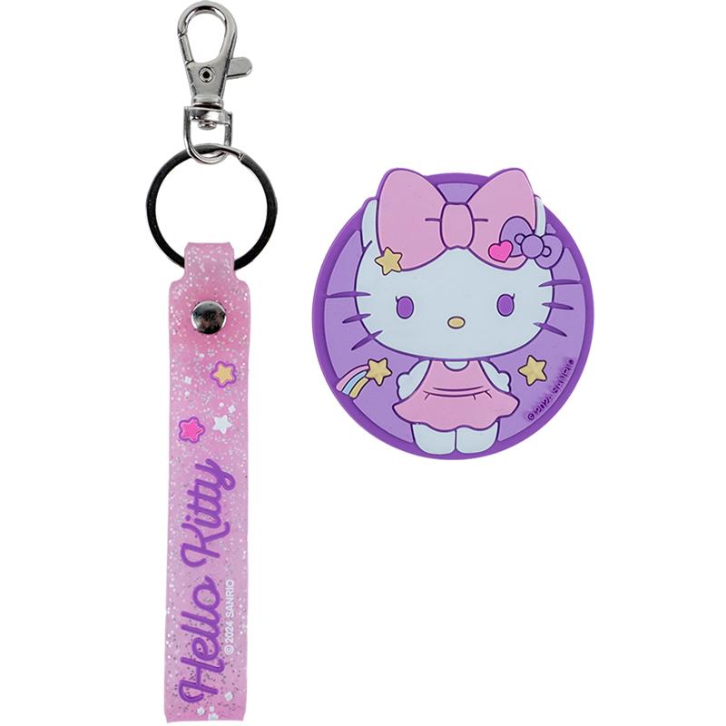 Zestaw plakietka na rzep i brelok zawieszka Kite Hello Kitty HK24-3010-3, 2 szt.