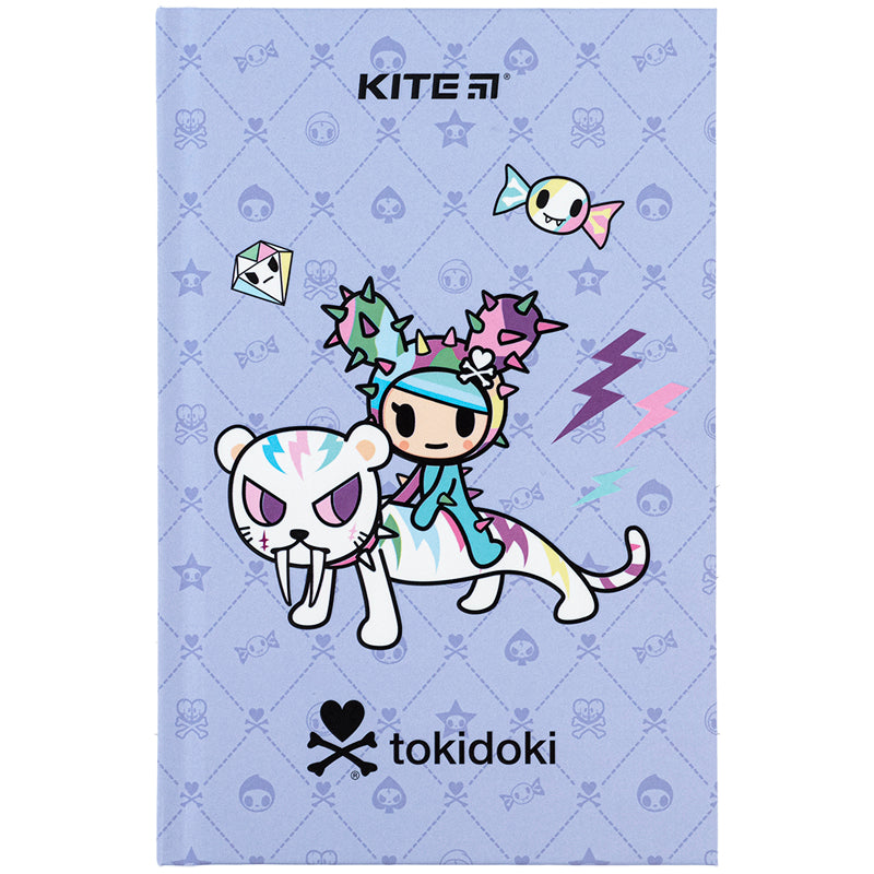 Книга записна Kite tokidoki TK24-199-1, тверда обкладинка, А6, 80 аркушів, клітинка