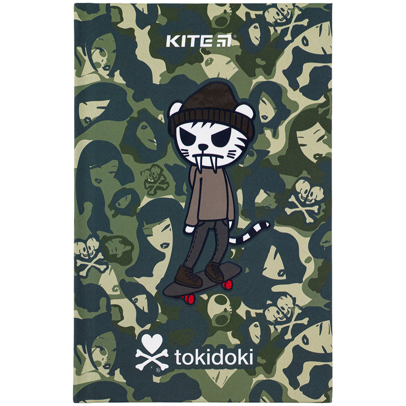 Notatnik książkowy Kite tokidoki TK24-199-2, twarda oprawa, А6, 80 kartek, kratka