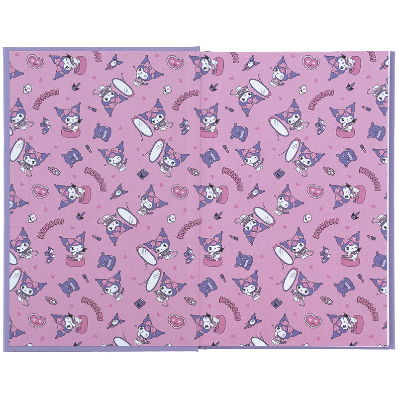 Книга записна Kite Kuromi HK24-199-2, тверда обкладинка, А6, 80 аркушів, клітинка