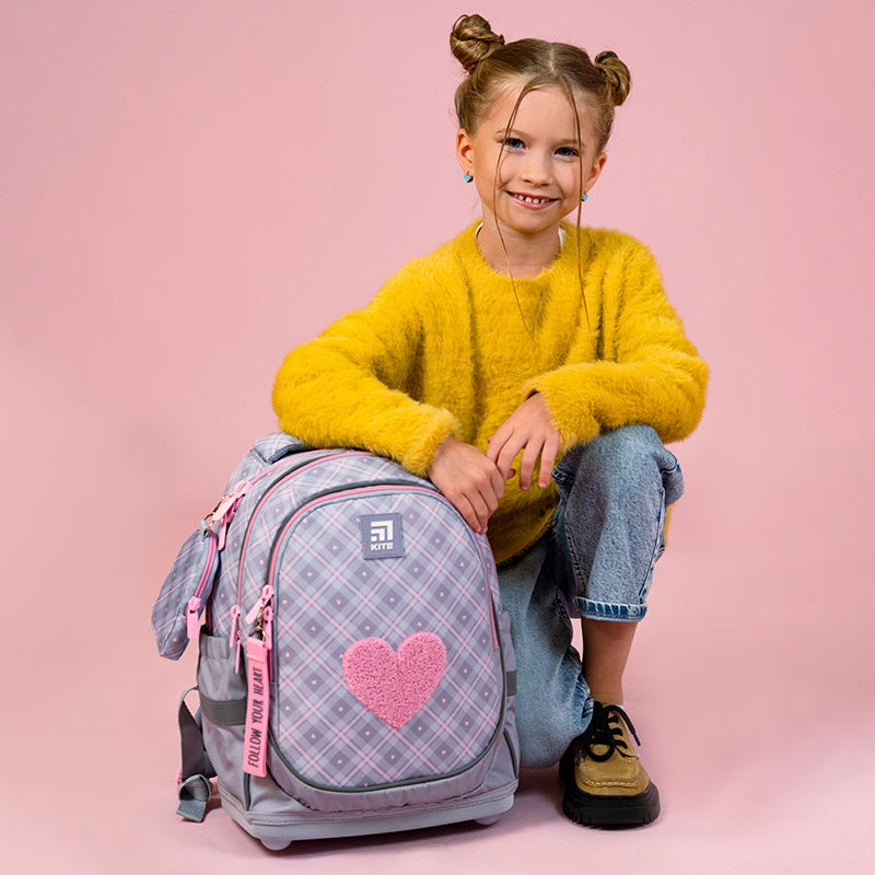 Tornister Kite Education Fluffy Heart K24-724S-1