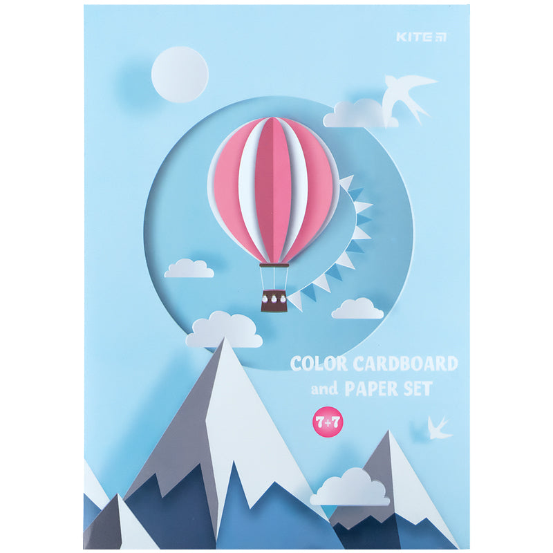 Zestaw papieru i kartonu Kite K24-1256 (7+7), A4